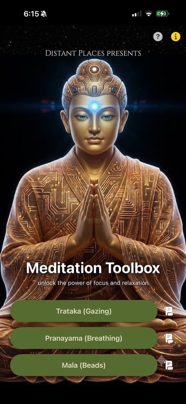 Meditation Toolbox app screenshot